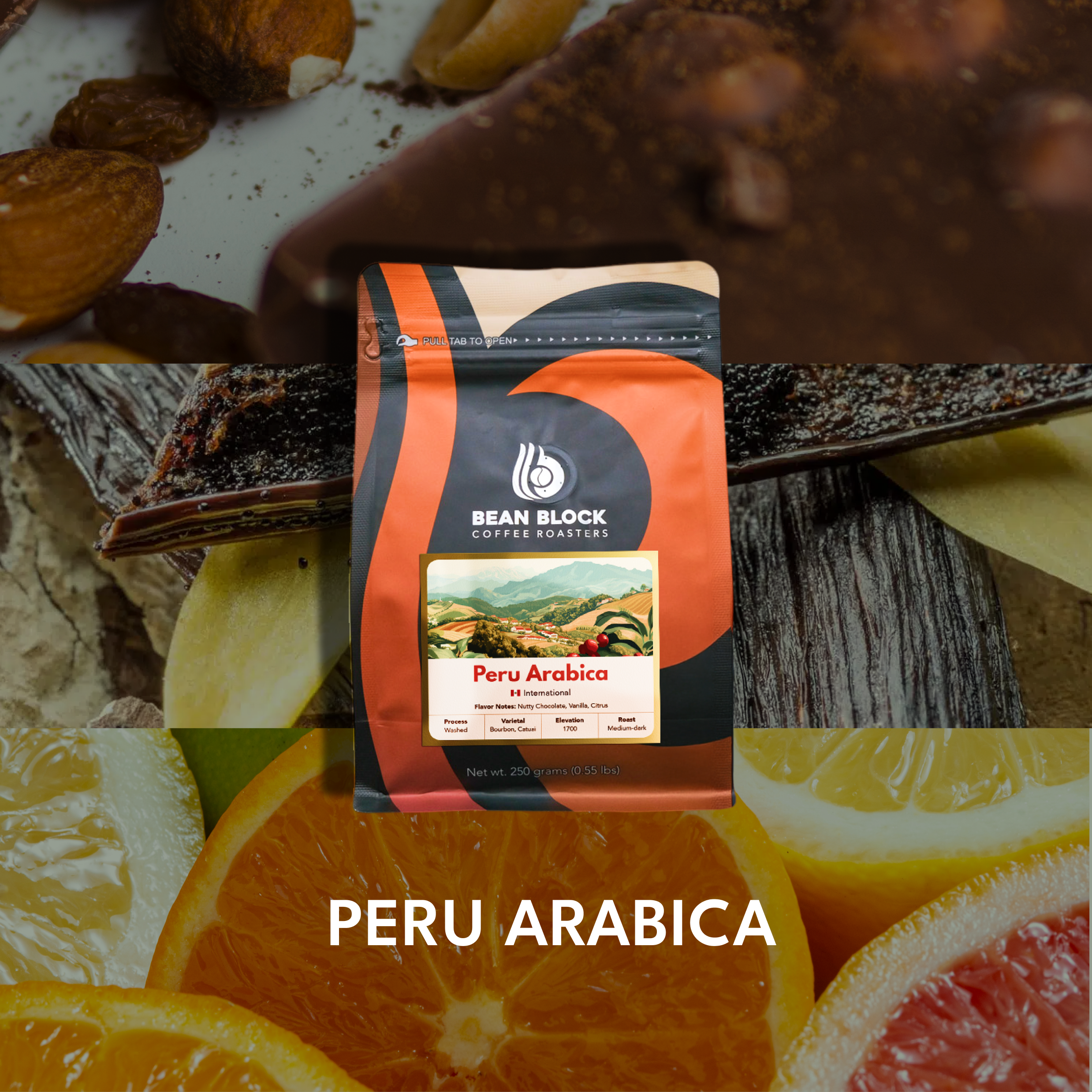 Peru Arabica Coffee Beans - Freshly Roasted, Premium Quality - Roasted in Philippines by Bean Block Coffee Roasters