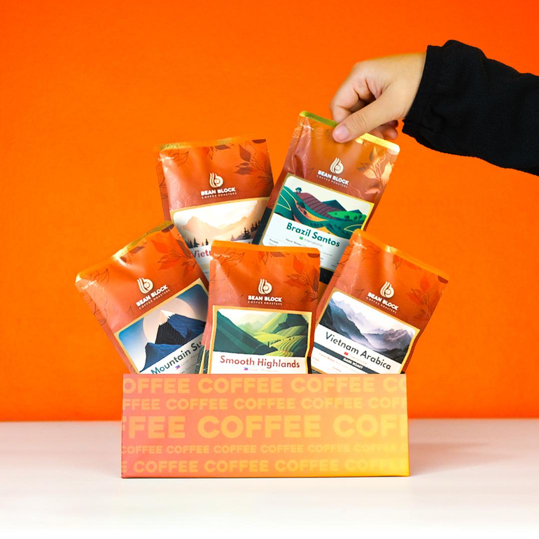 Bean Block Coffee Sampler – Freshly Roasted Premium Coffee Beans | Roasted in PH by Bean Block